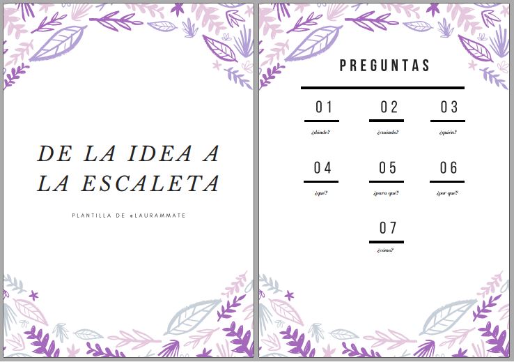 De la idea a la escaleta