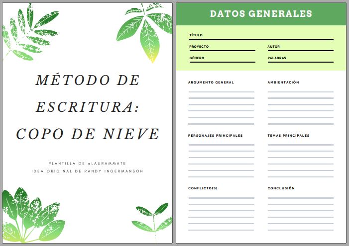 Método de escritura: copo de nieve