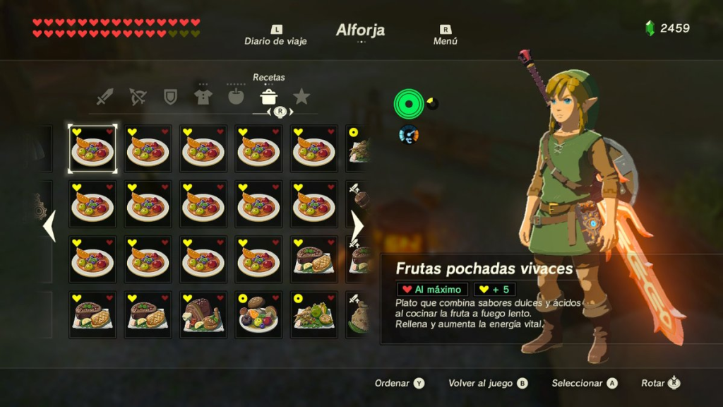 Tips de Zelda BOTW: cómo llenar la alforja de platos vivaces en 5 ...
