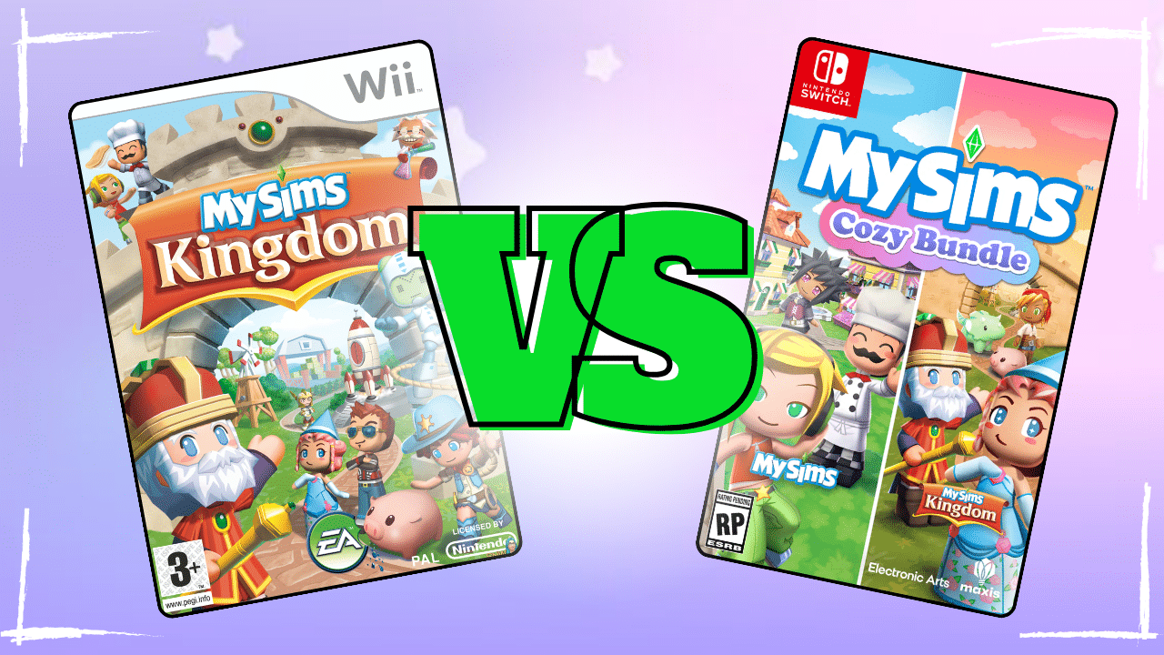 mysims kingdom wii vs mysims switch